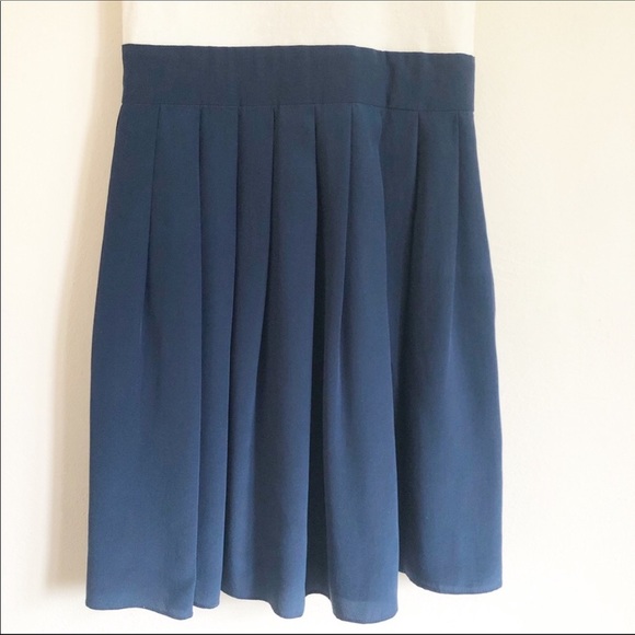 Shoshanna Knit Silk Contrast Dress - Picture 2 of 7